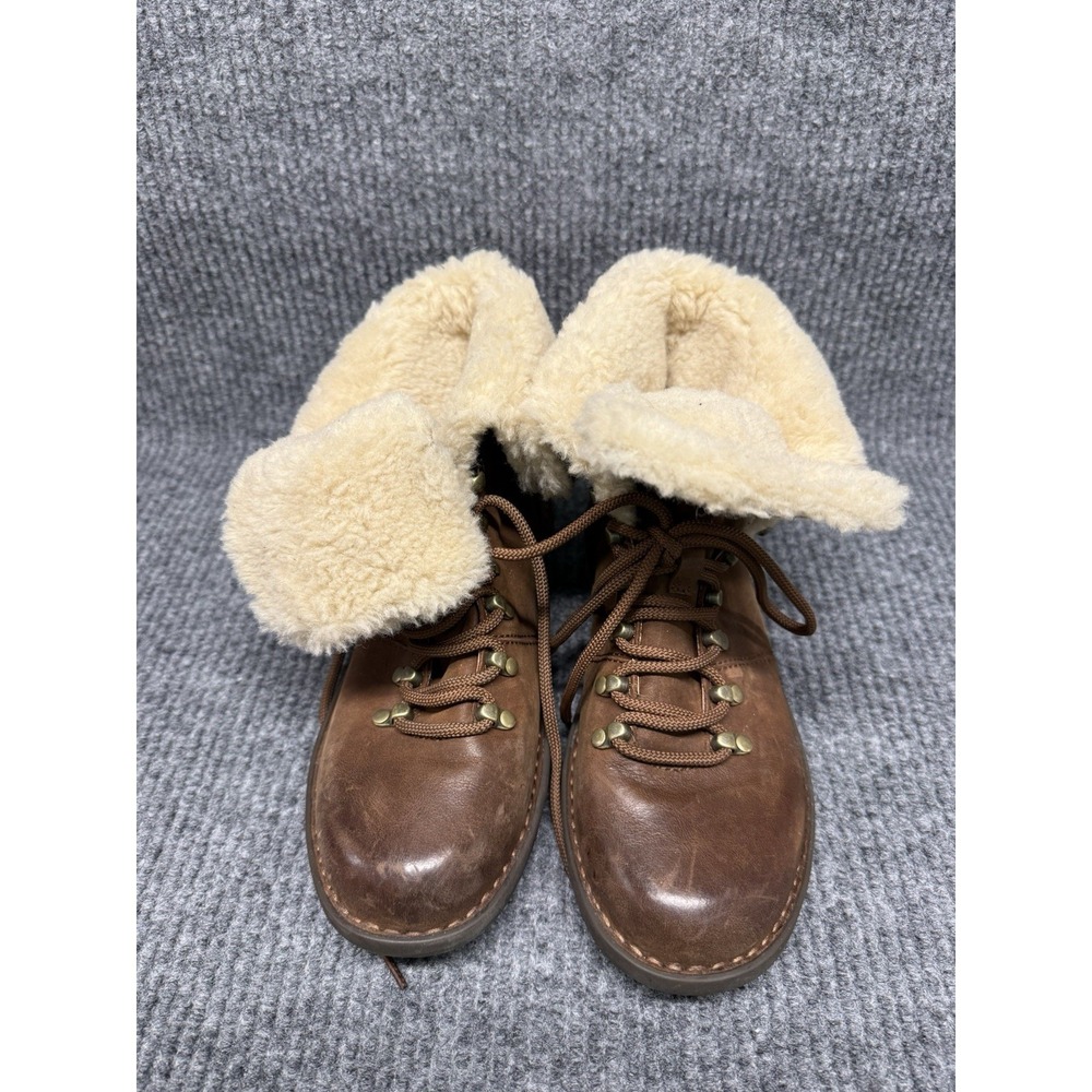 BORN Blaine Shearling‎ Brown Boot With Fur Lining Size 8